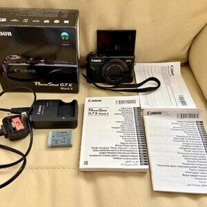 Canon PowerShot G7X Mark II Digital Camera – Boxed, Complete, Used twice